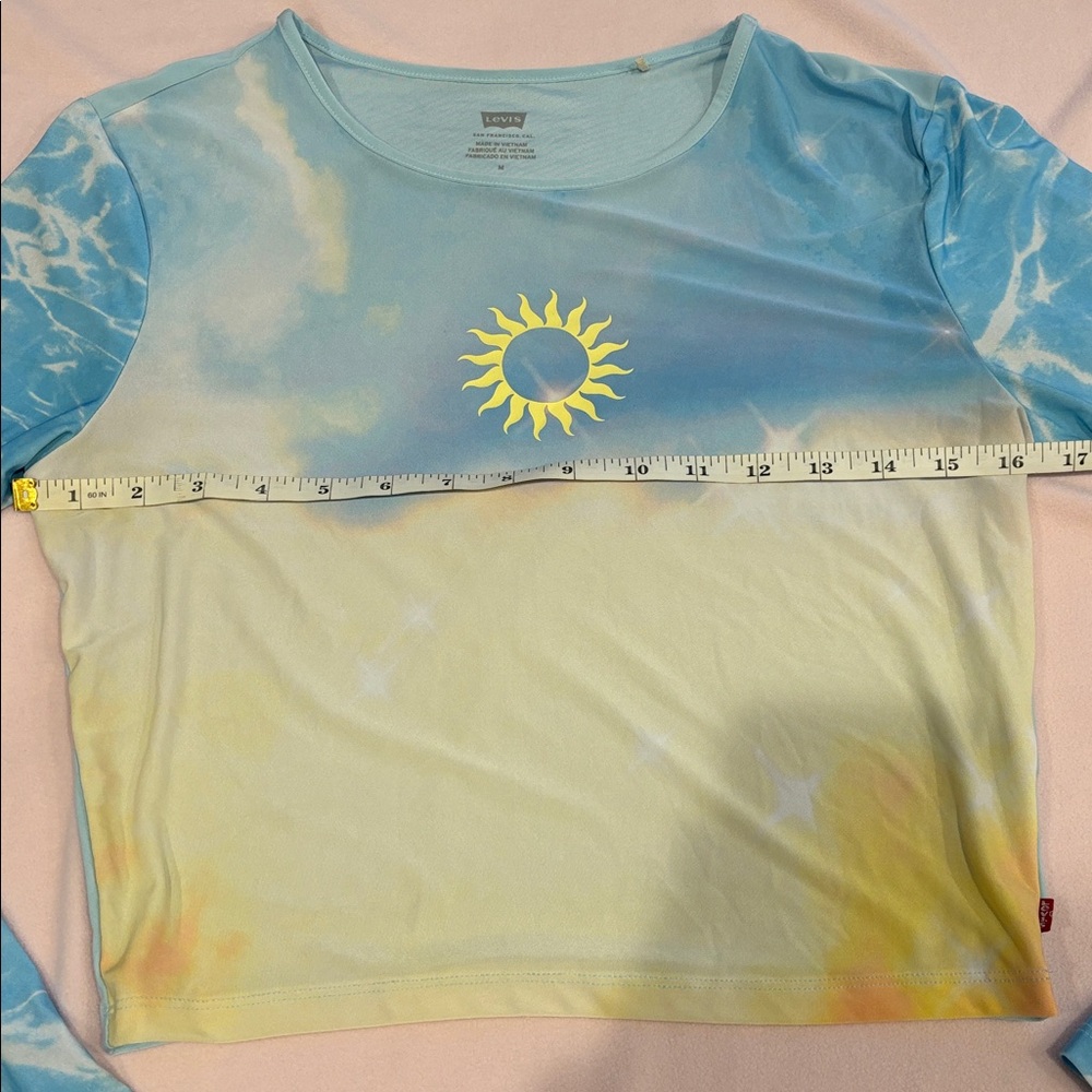 Levi's Blue and Yellow Tie-Dye Long Sleeve Top - Picture 5 of 8